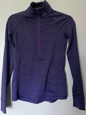 Under Armour Purple Heather Half-Zip Training Top